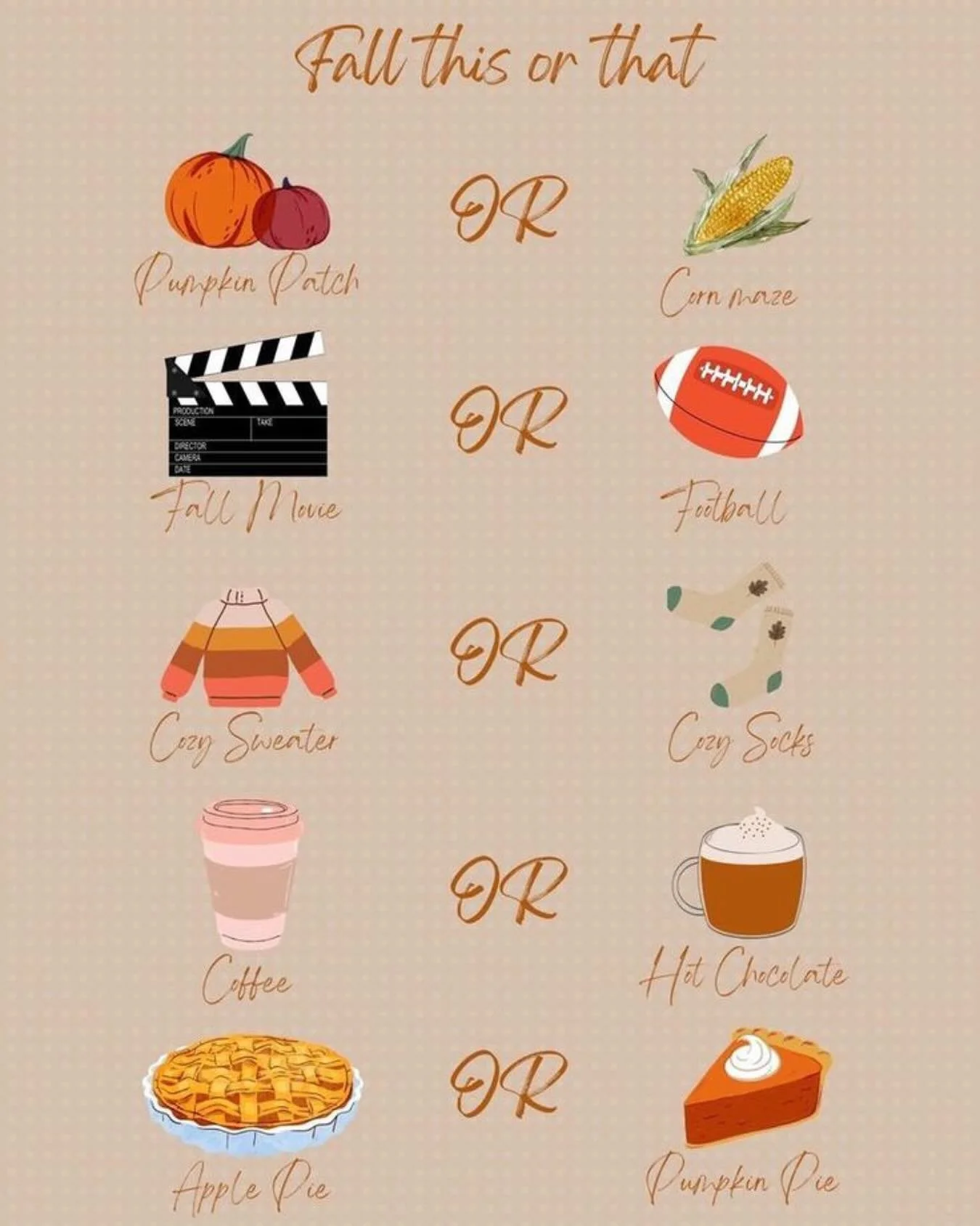 This or That: Fall Edition 🍂
Because we&rsquo;re absolutely here for the cozy, the cute, and the pumpkin everything🤍