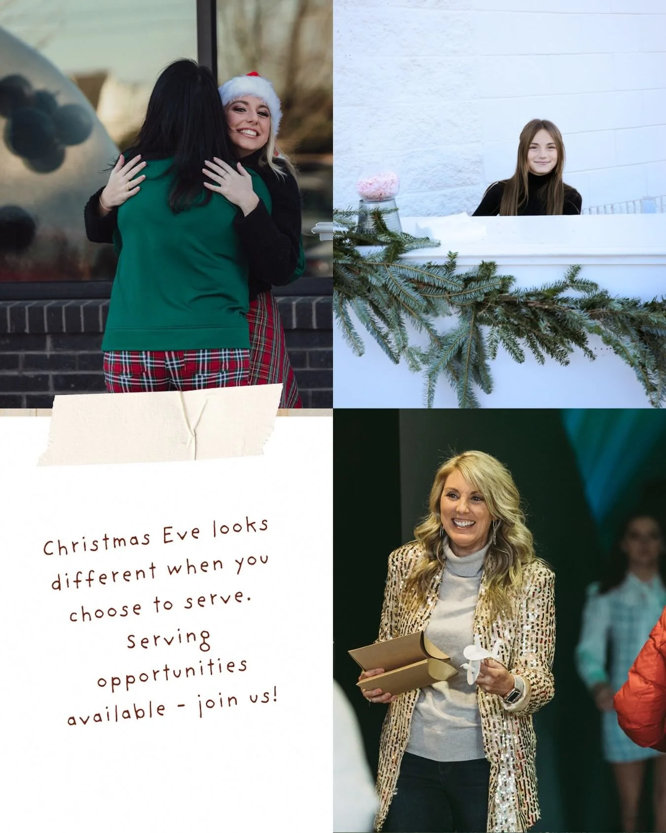 There&rsquo;s something powerful about choosing to show up for others on one of the most meaningful nights of the year.

If you&rsquo;re looking for a way to live out the heart of Christmas, serving is a beautiful place to start 🤍

✨interested in se