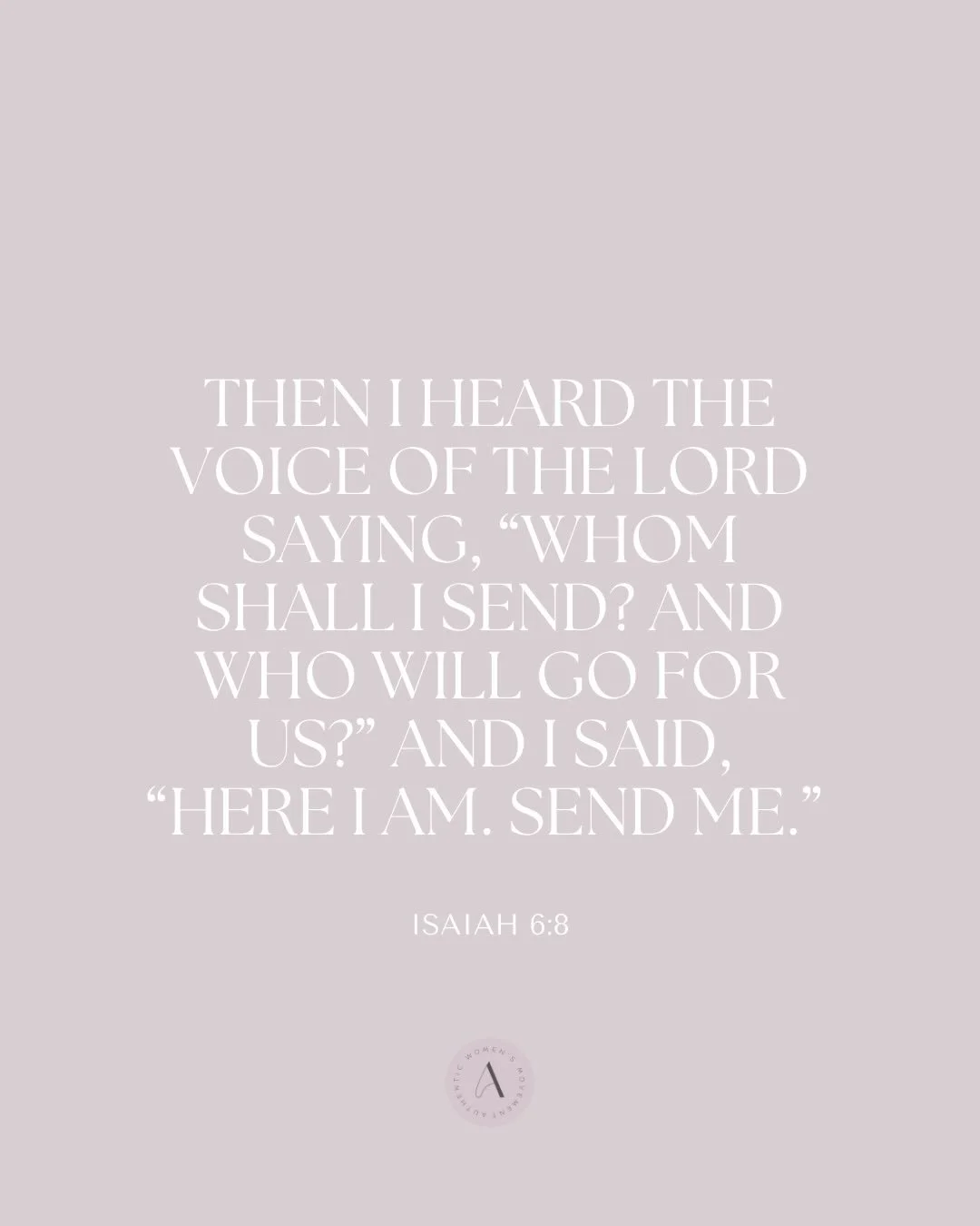 The call isn&rsquo;t about confidence - it&rsquo;s about surrender.
When you know you&rsquo;ve been forgiven, your answer becomes simple: &ldquo;Send me.&rdquo;
