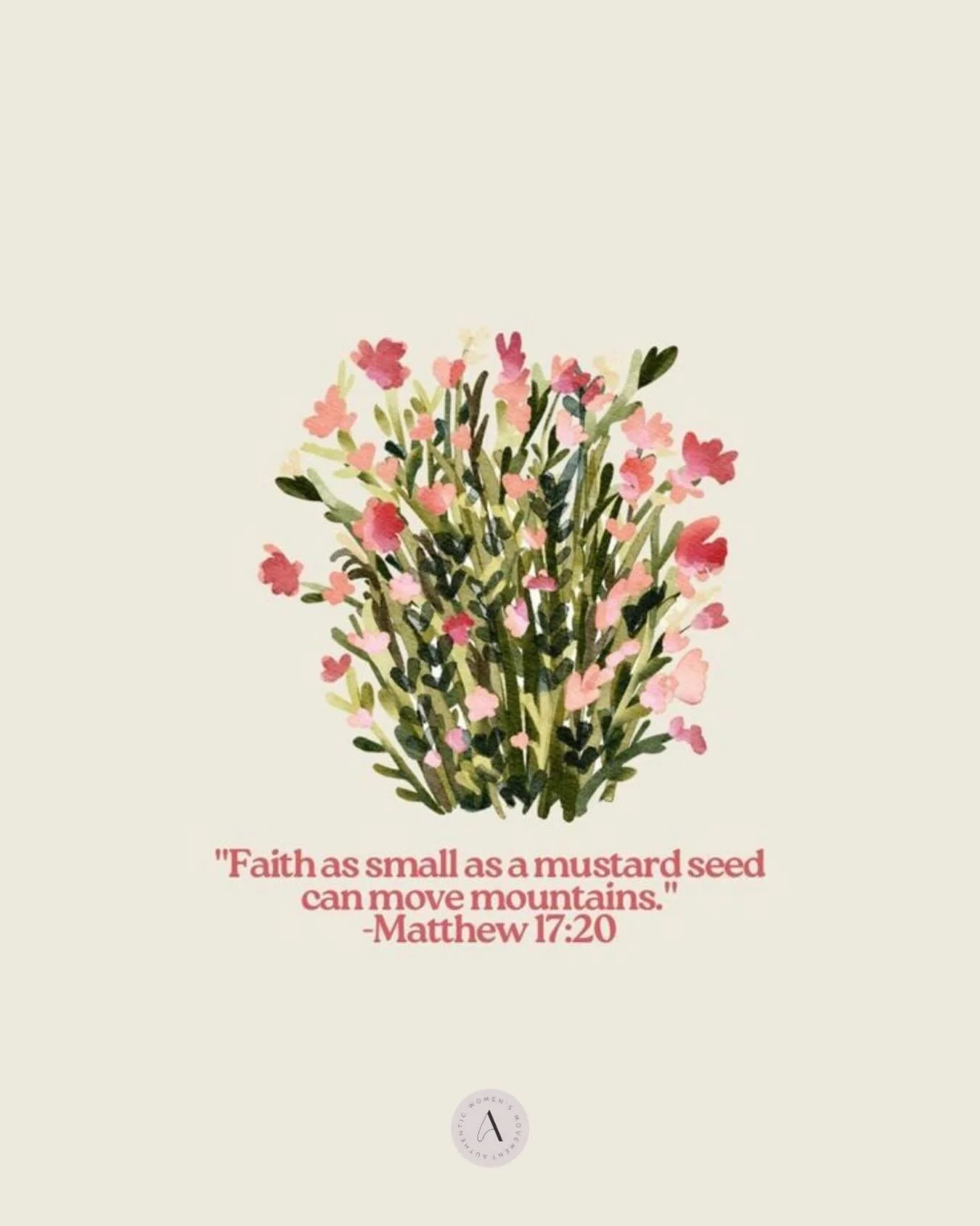 Don&rsquo;t underestimate small beginnings. 
God does big things with little faith.