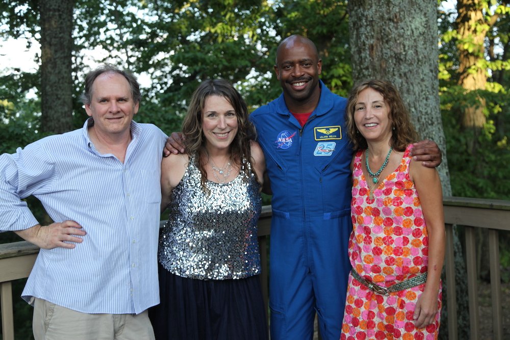 With Rocky Alvey, BNC, and astronaut Leland Melvin