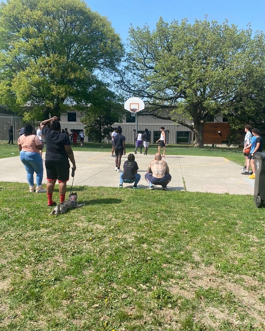 When founder Clay was playing ball with the youth🏀 winners of this tournament received 500$