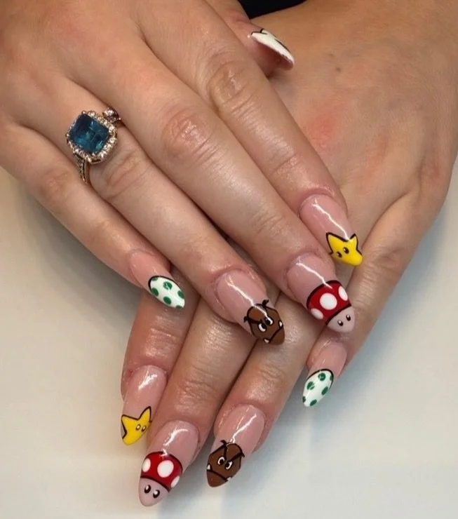 𝕬𝖗𝖙𝖎𝖘𝖙: @boogienails.bydevon
.
𝕾𝖈𝖍𝖊𝖉𝖚𝖑𝖎𝖓𝖌: 𝖈𝖆𝖑𝖑 𝖔𝖗 𝖙𝖊𝖝𝖙 614.230.2589

#asseenincolumbus #columbussalon #columbusnails #nintendo #osu