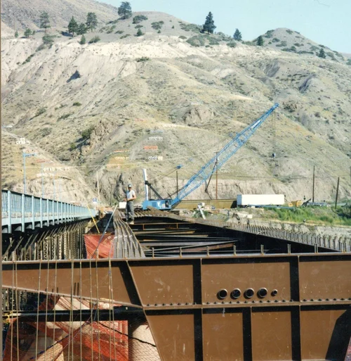 Ashcroft Bridge — old truss demolition