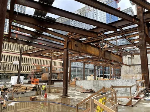 WSCC Addition — structural steel overview
