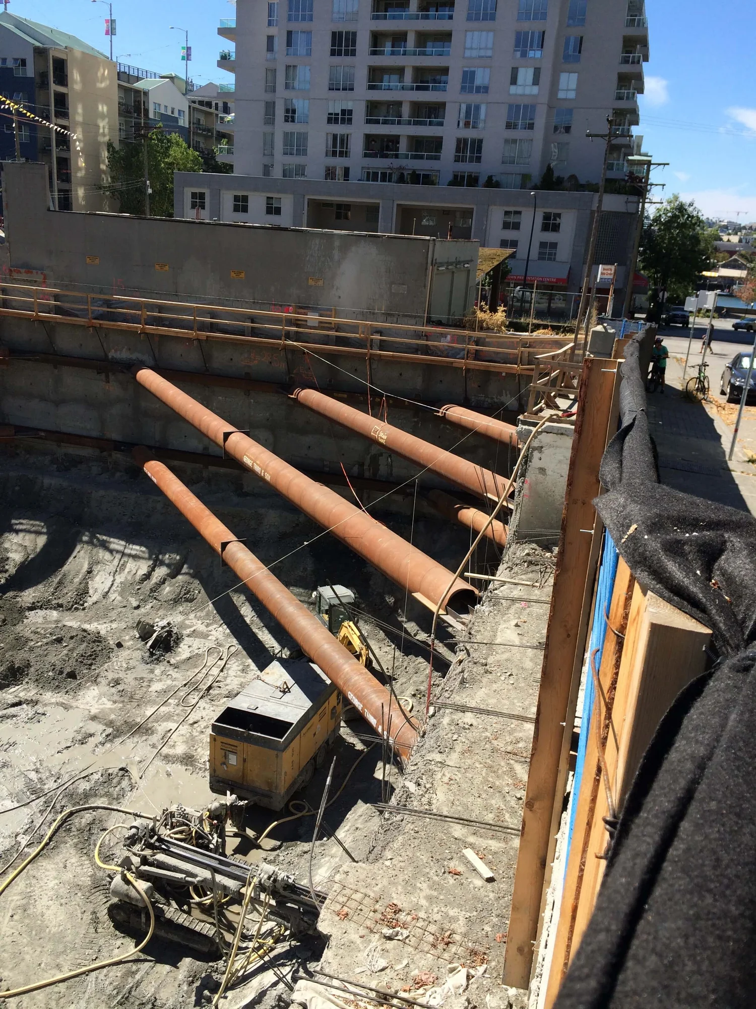 Vancouver House Building excavation site overview