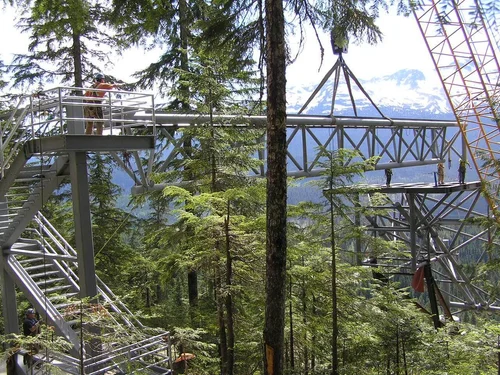 Olympic Ski Jump — crane and access roads