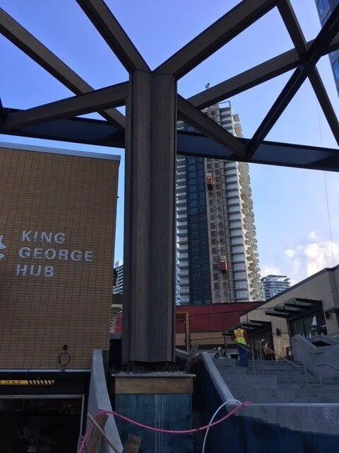 King George Ribbon Bridge construction