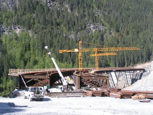 Kicking Horse Park Bridge — completed structure
