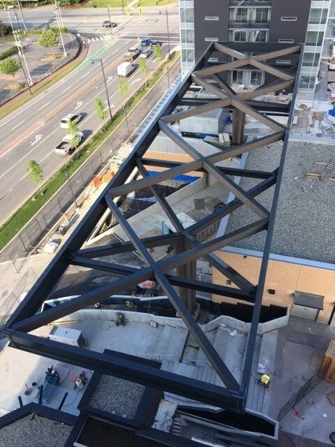 King George Station Ribbon Bridge overview