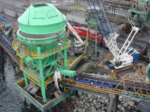 Westshore Coal Surge Bin installation
