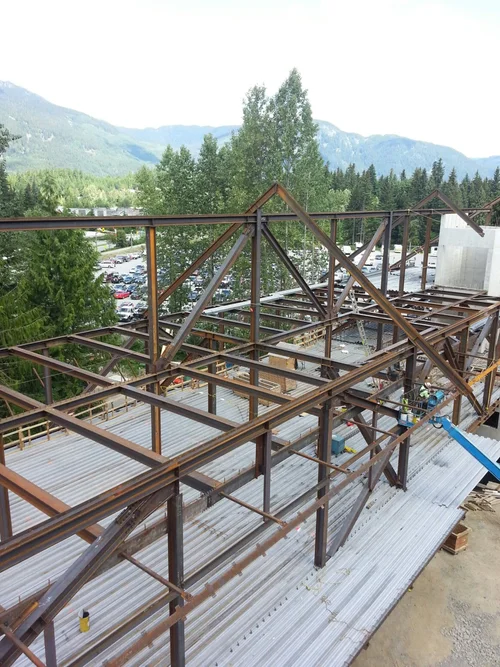 Audain Art Museum steel erection