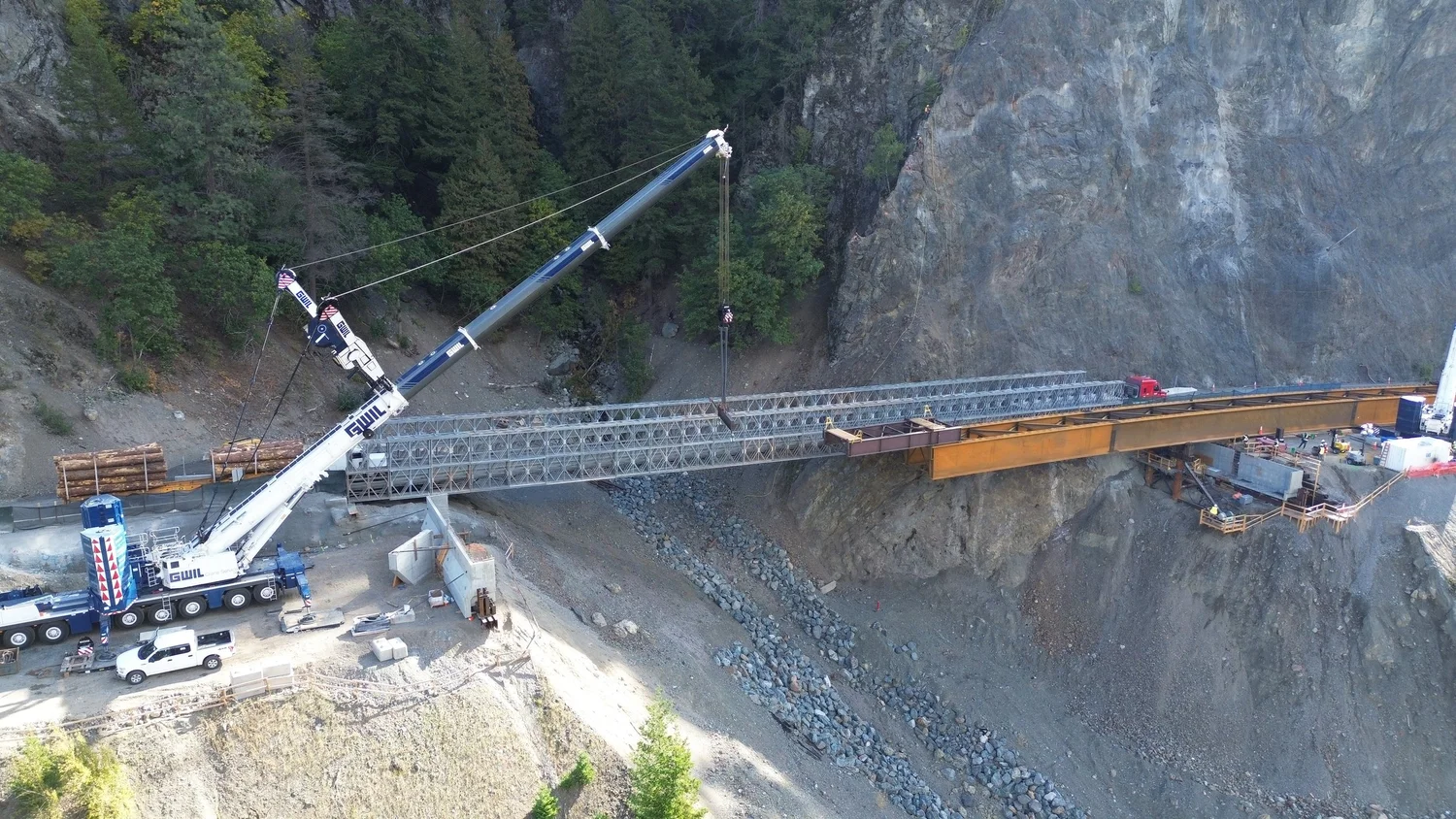 Falls Creek Bridge completed structure