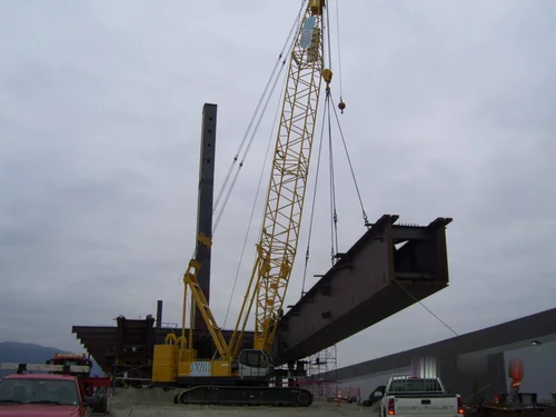 Coast Meridian Overpass — bridge span over CPR rail yard