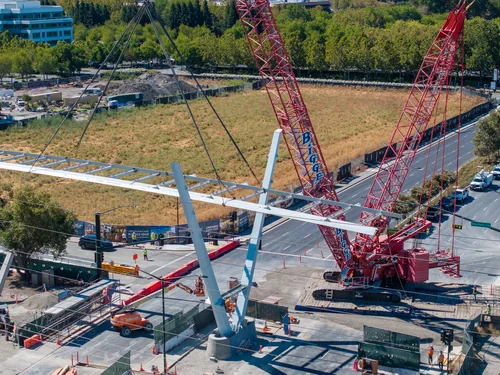 Bollinger Canyon Bridge — aerial overview