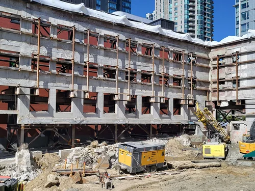 150 Robson / 828 Cambie — heritage facade retention