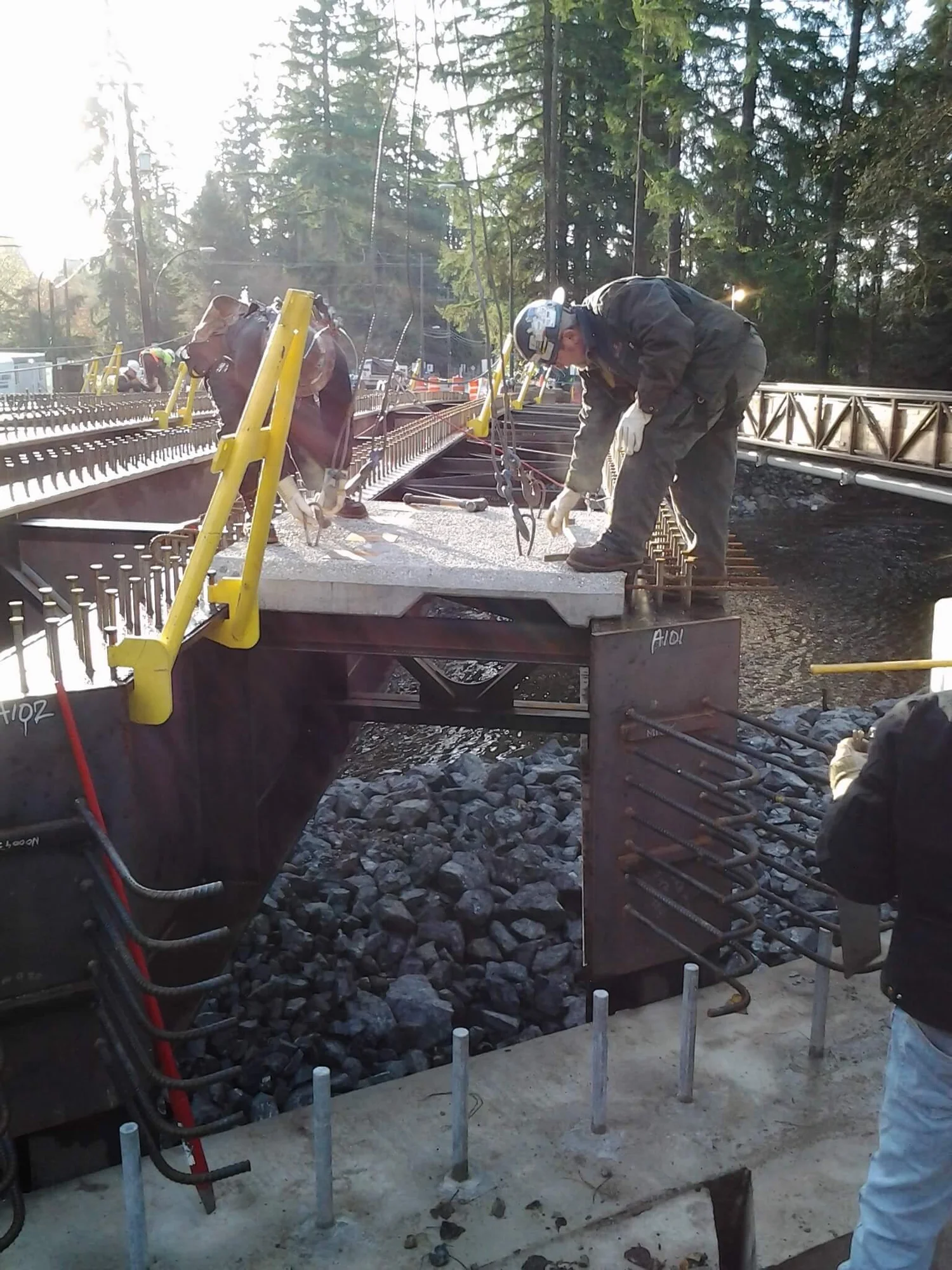 232nd Street Bridge precast deck panels