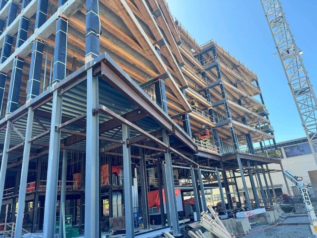 UBC Gateway steel and wood exterior