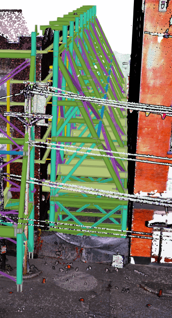 150 Robson / 828 Cambie — facade retention structural model