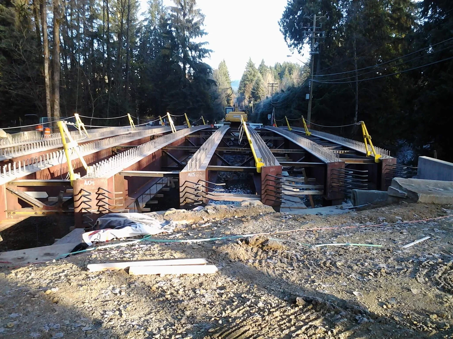 232nd Street Bridge construction progress
