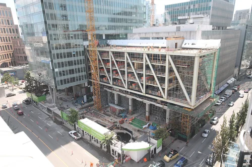 Telus Gardens — wood ribs and spine