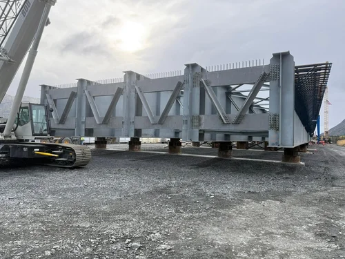Juneau Creek Bridge — launch equipment detail
