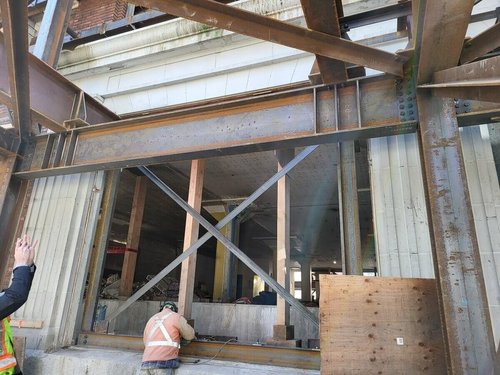 150 Robson / 828 Cambie — bracing detail