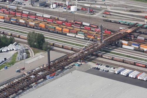 Coast Meridian Overpass — artist rendering of cable-stay bridge