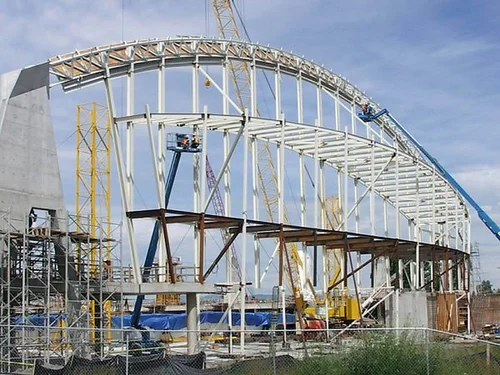 Richmond Olympic Oval — structural steel framework