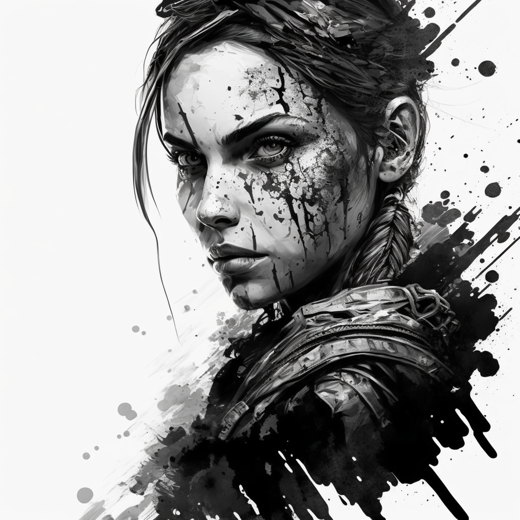 Midjourney Fantasy Art Gets the “Inked” Treatment