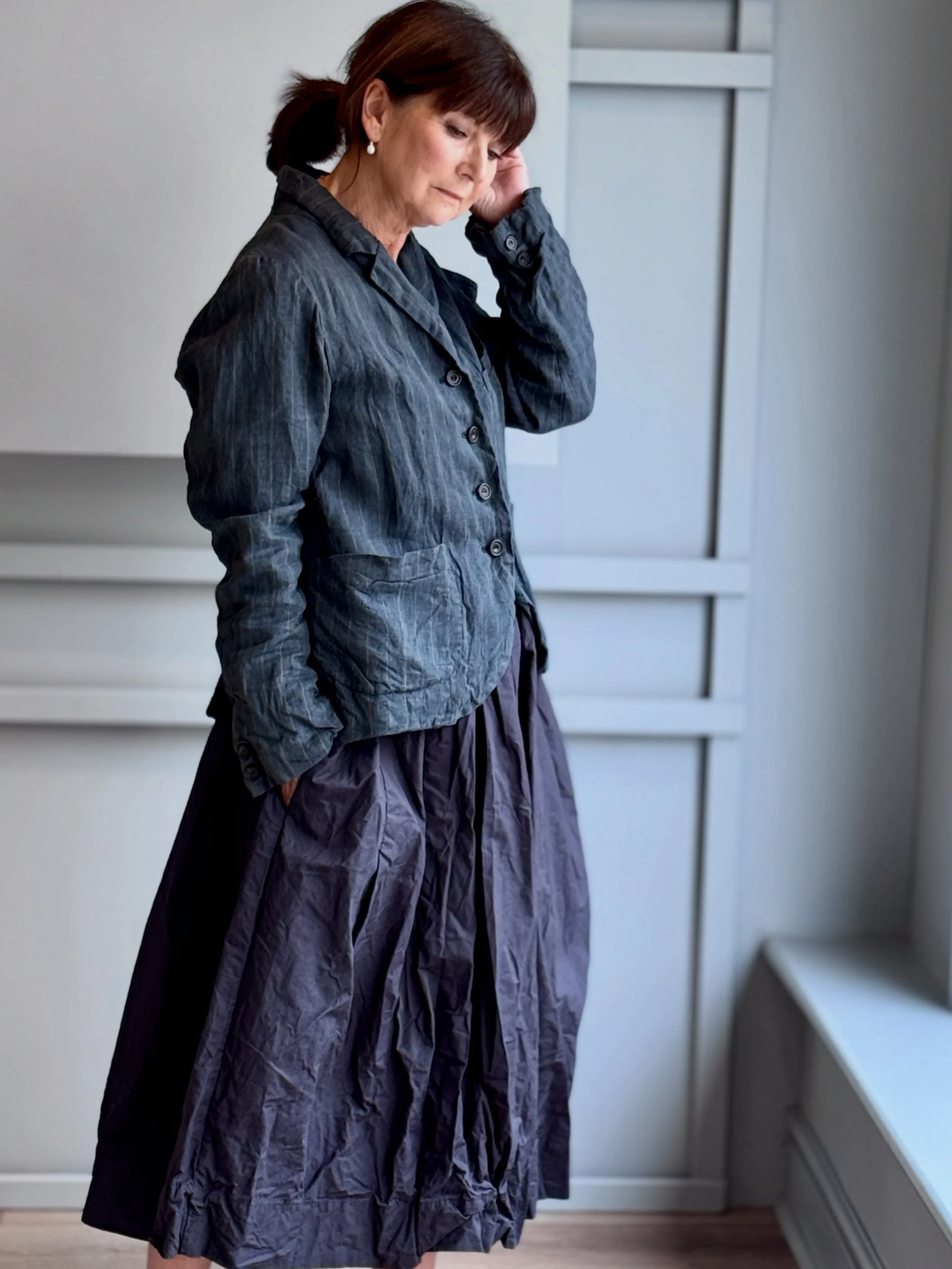 .
&mdash;&mdash;&mdash;&mdash;&mdash;&mdash;&mdash;&mdash;&mdash;&mdash;&mdash;&mdash;&mdash;&mdash;&mdash;&mdash;&mdash;&mdash;&mdash;&mdash;&mdash;&mdash;&mdash;&mdash;&mdash;-

. Cumulus Jacket
. In Stripe Washed Linen
. Two Front Pockets
. Size :