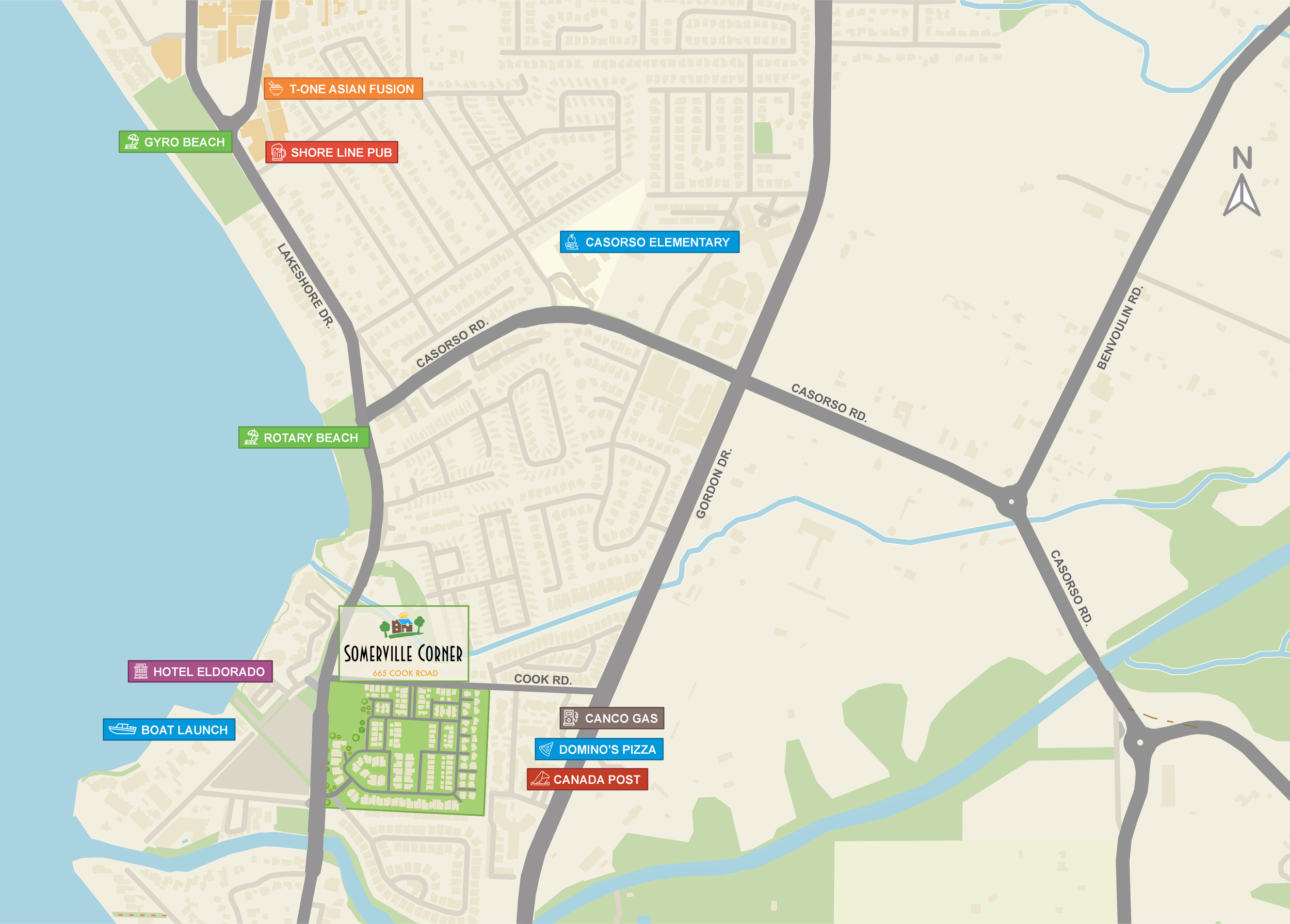 Somerville Corner Map