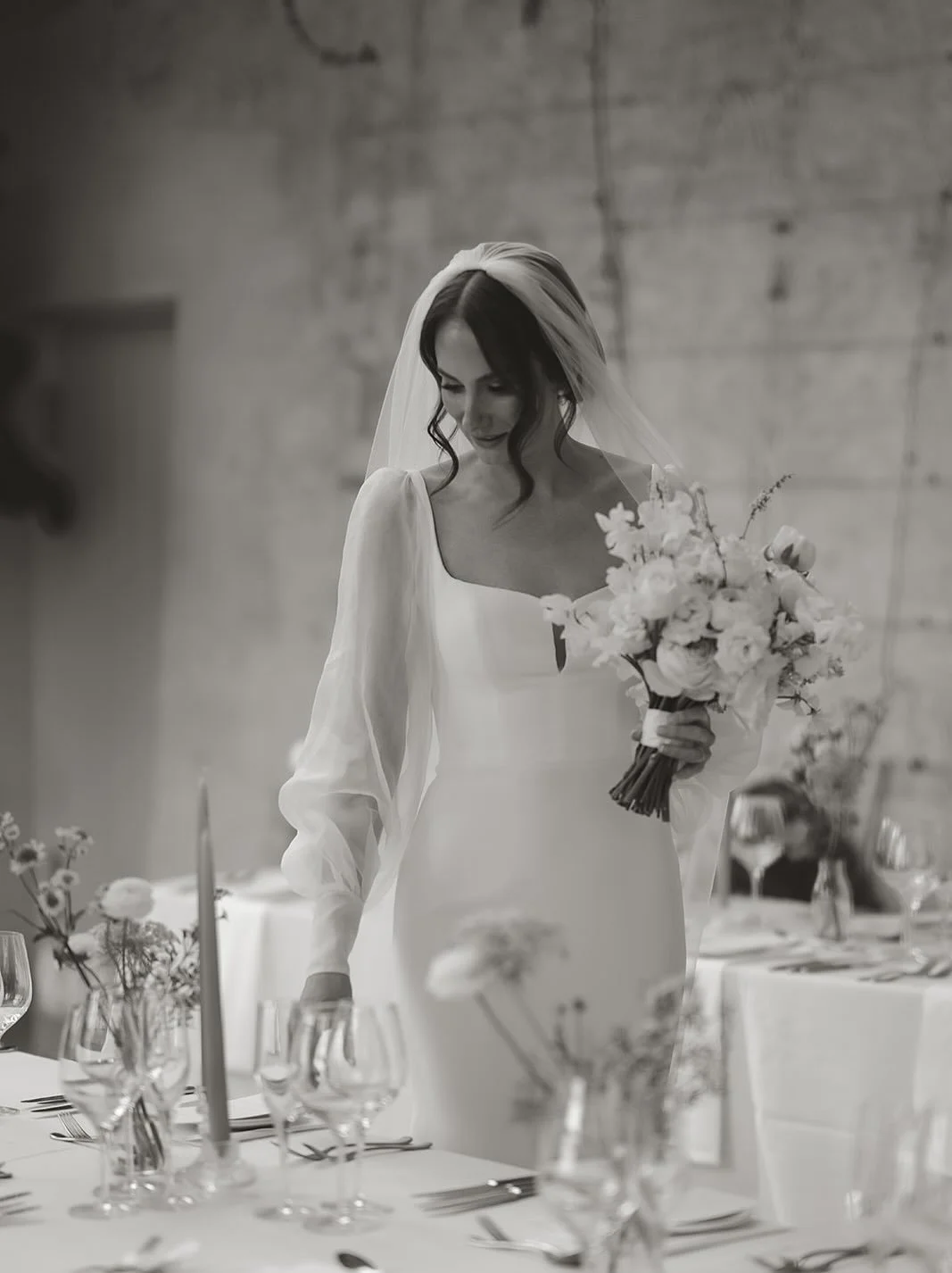 Snippets of Nancy & Lewis’ day, in black & white 🤍
@middletonlodge 
@fayewildephotography 
@frances_day_bridal