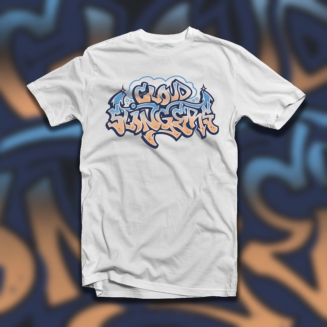 New one for @cloudslingers.az 
Hit me up for your various design needs 
.
.
.
#art #instaart #drawing #illustration #graphicdesign #merchdesign #lettering #graffiti #vape #clouds