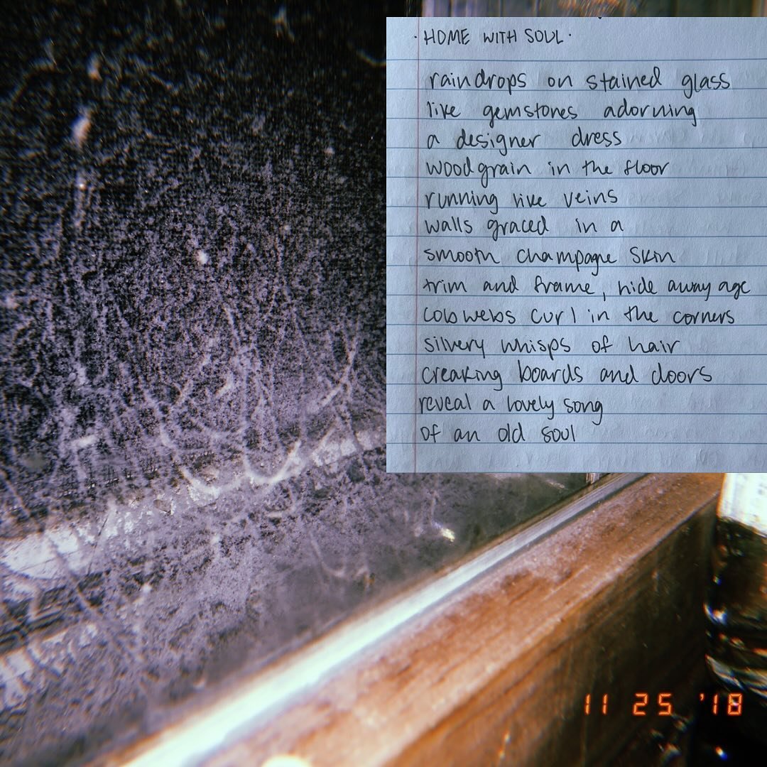 home with soul 🏠 
prompts for this poem: stained glass, music