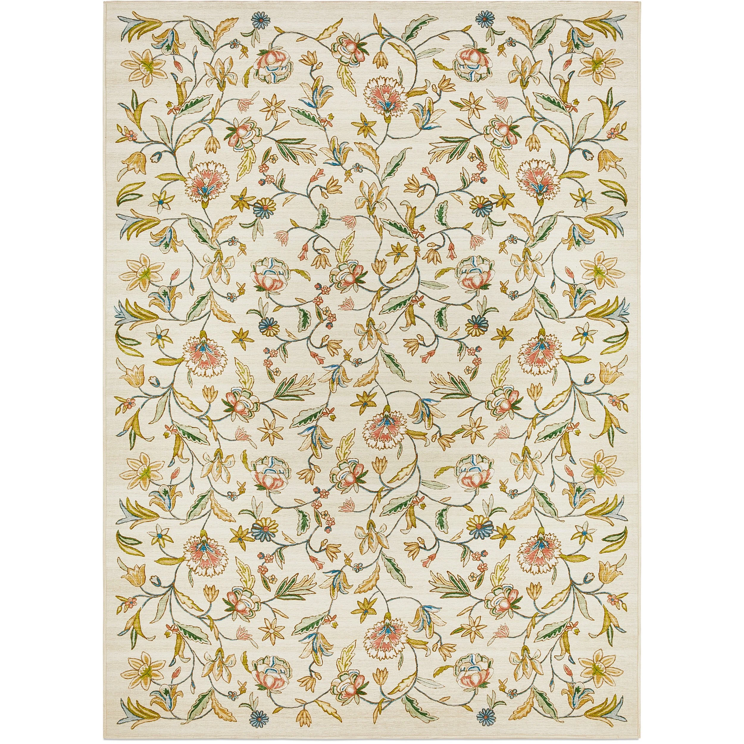 Tumble Rugs x Frida Kahlo | Mil Flores Sand/Multi