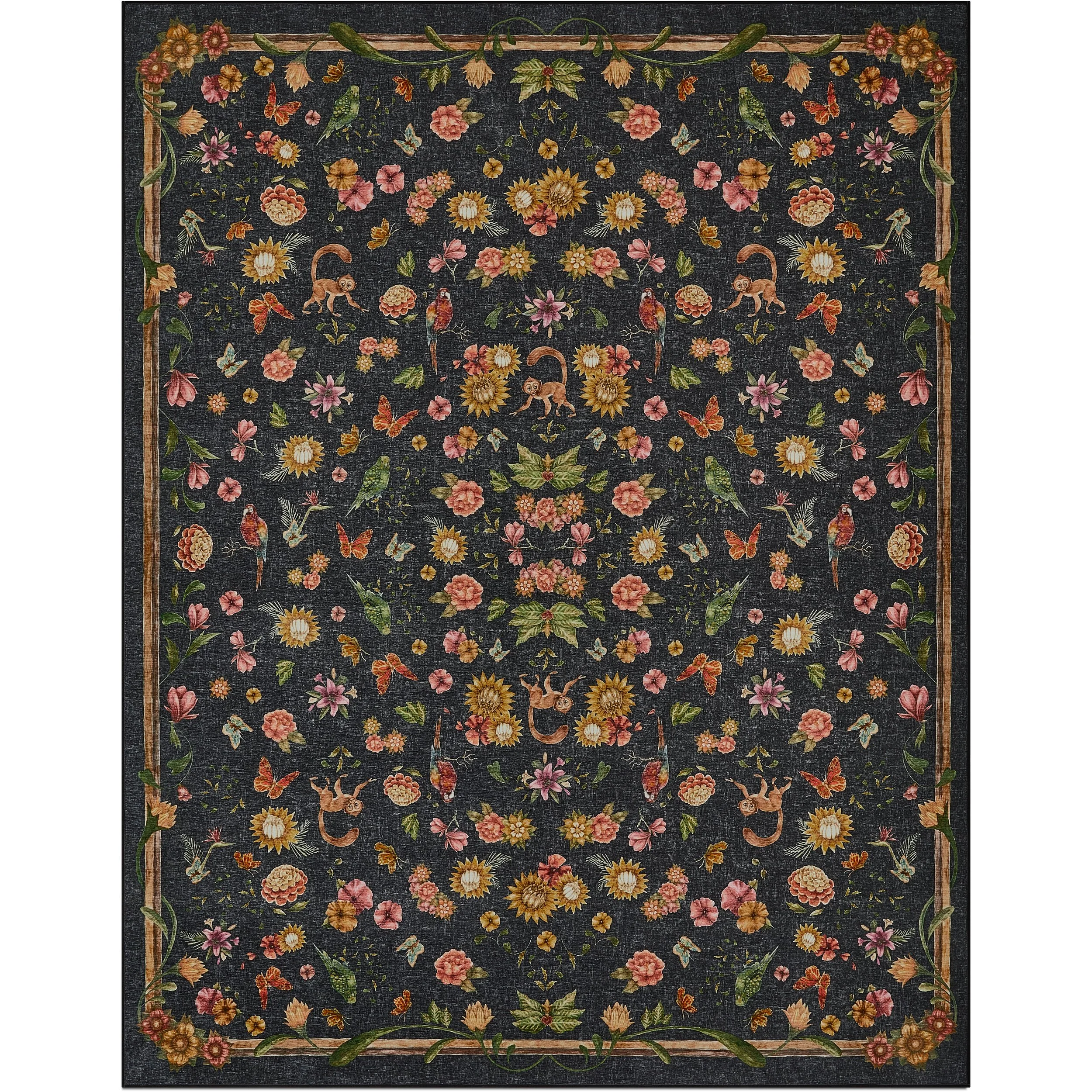 Tumble Rugs x Frida Kahlo | Rosa Midnight/Multi