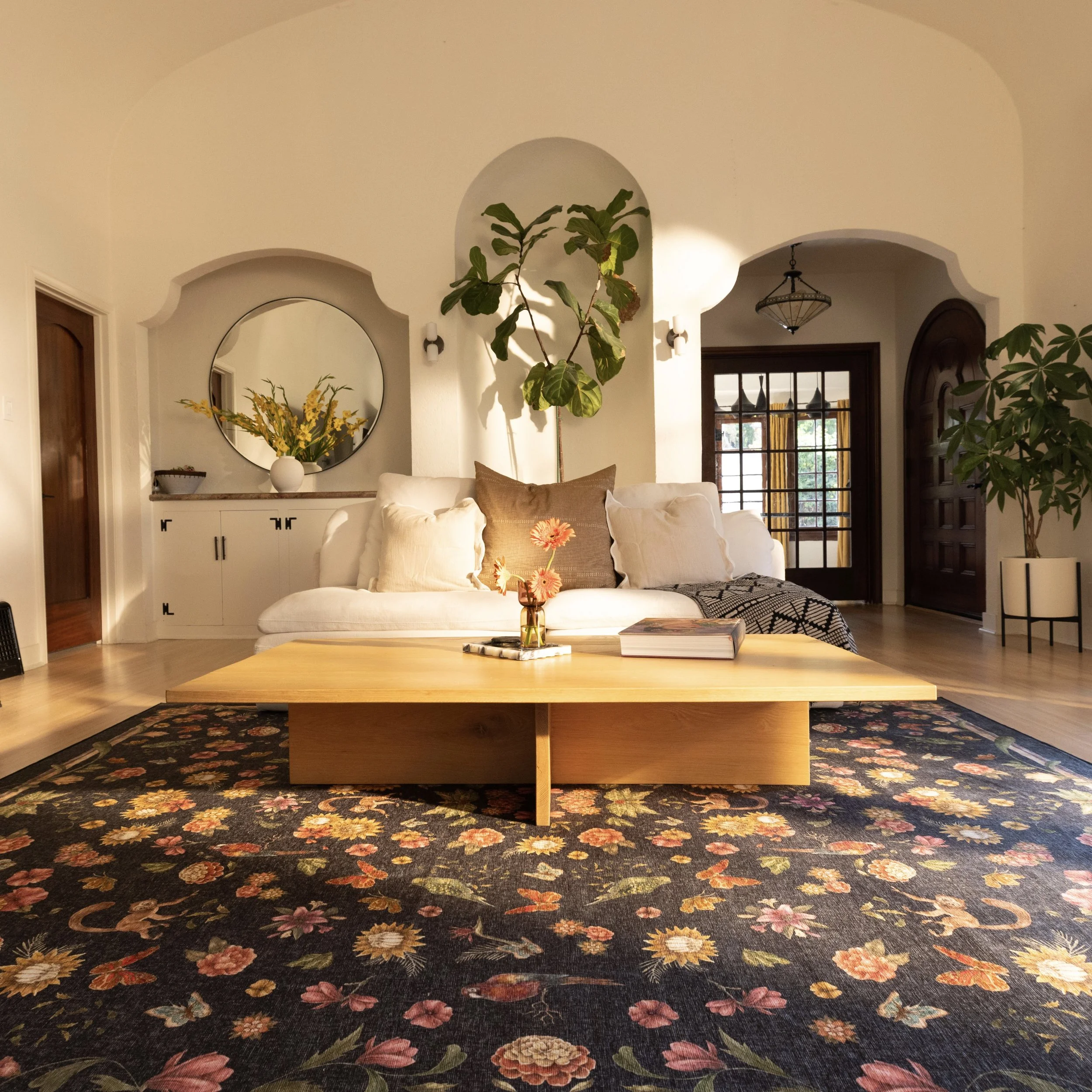 Tumble Rugs x Frida Kahlo | Rosa Midnight/Multi