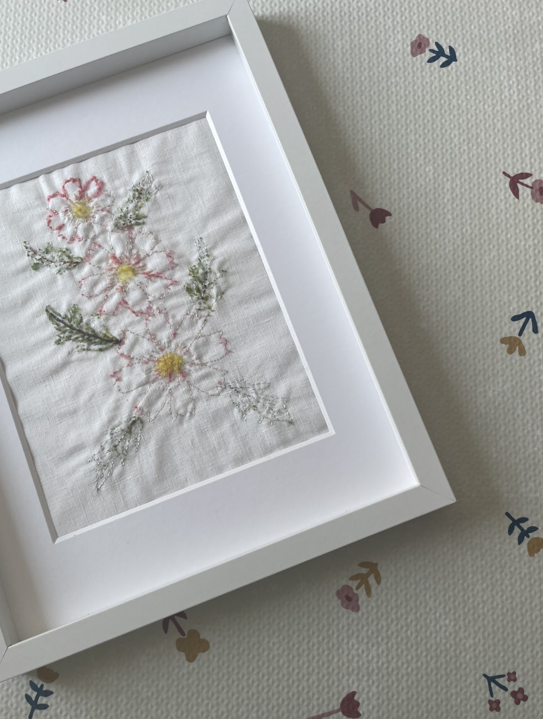 Embroidered Florals Close Up
