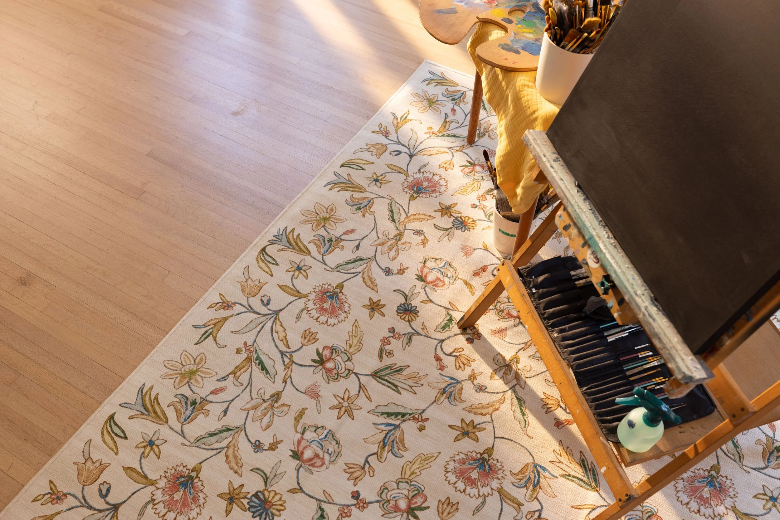 Tumble Rugs x Frida Kahlo | Mil Flores Sand/Multi