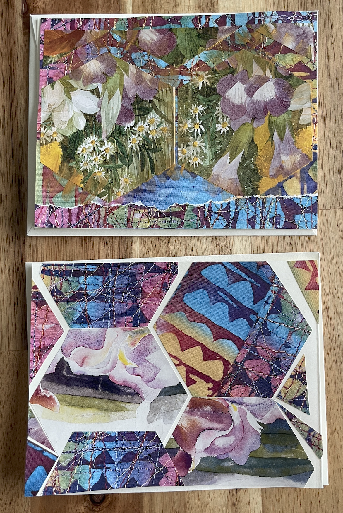 Collage Greeting Card Set
