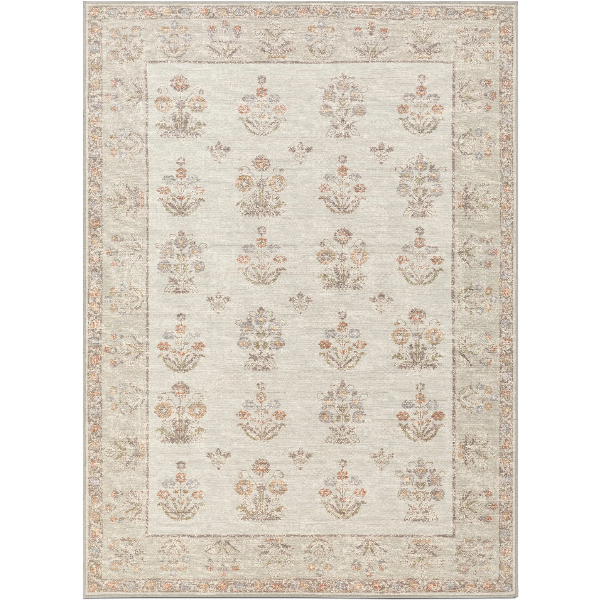 Tumble Rugs | Jasmine Linen/Brick