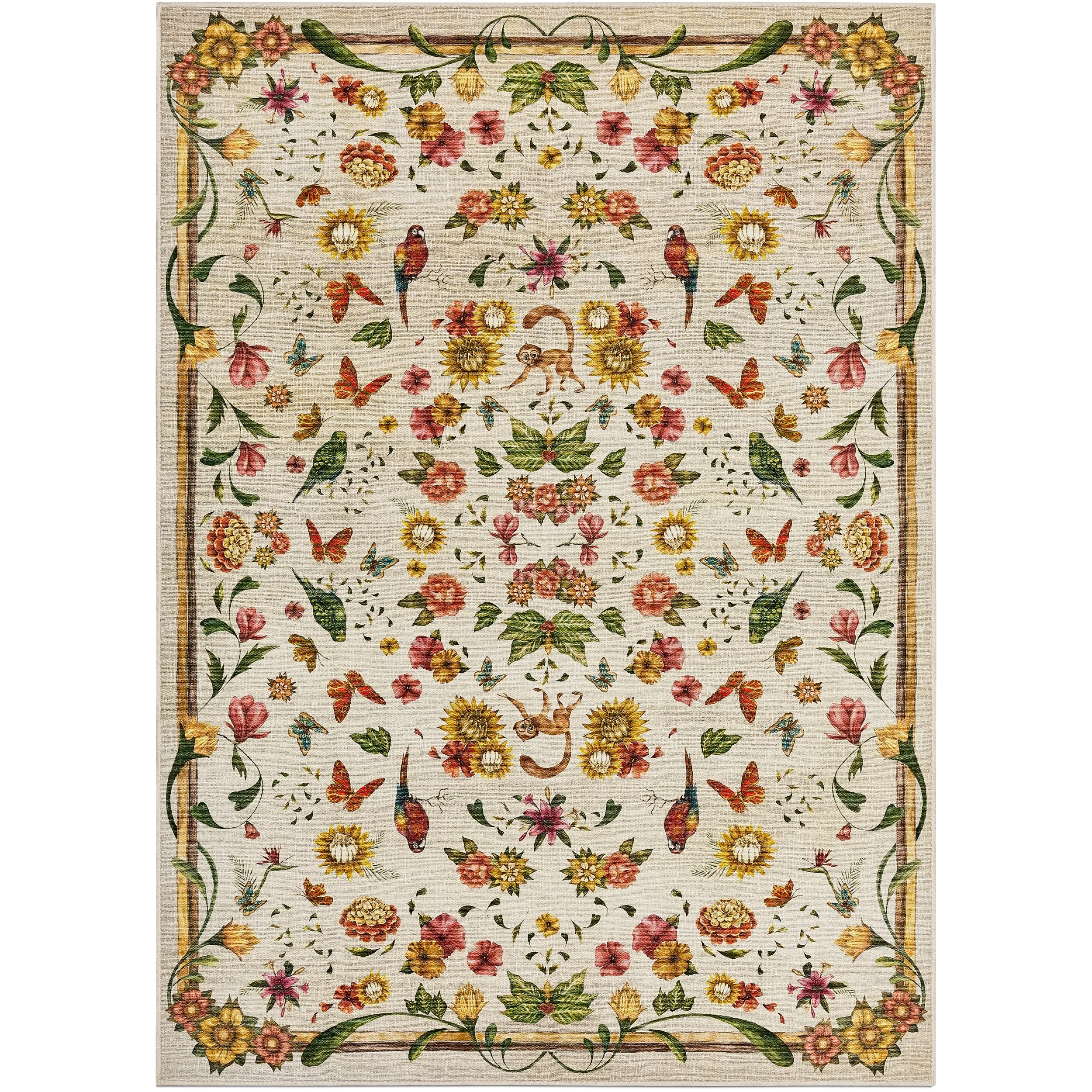 Tumble Rugs x Frida Kahlo | Rosa Natural/Berry