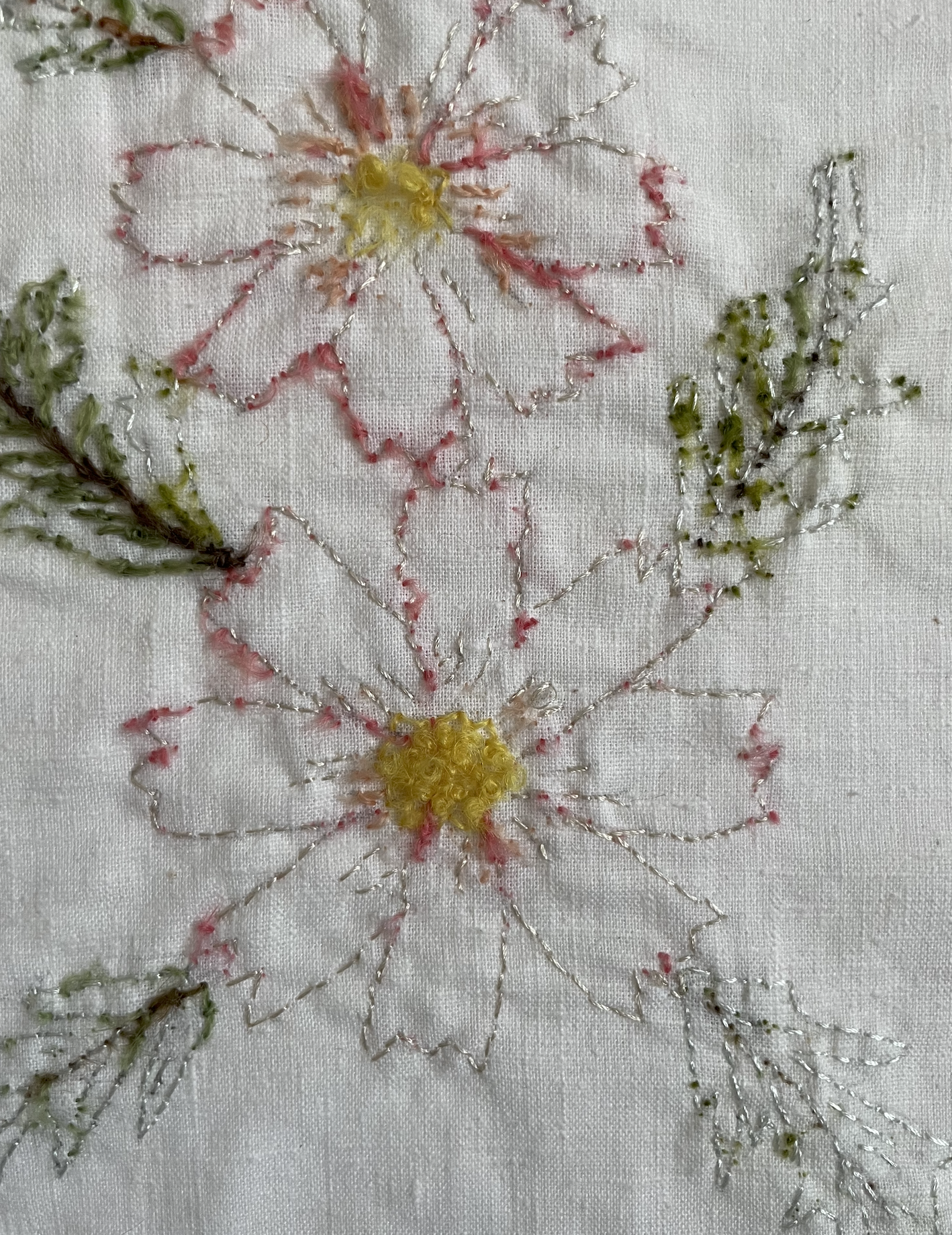 Embroidered Floral Close up