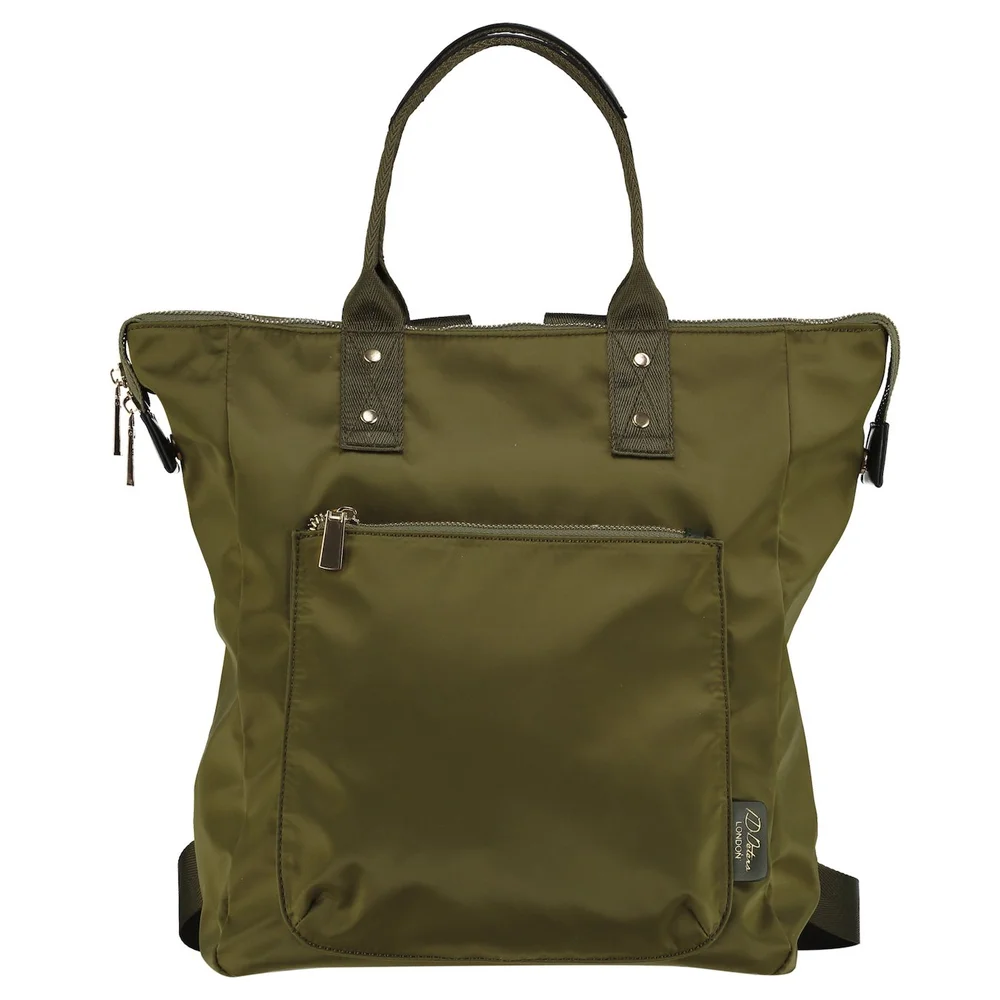 Ladies Backpack Green Olive — ID PETERS LONDON