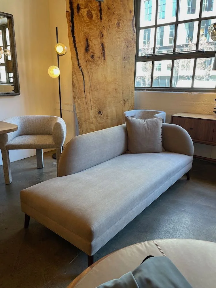 Custom daybed at ROOM design showroom in Tribeca
