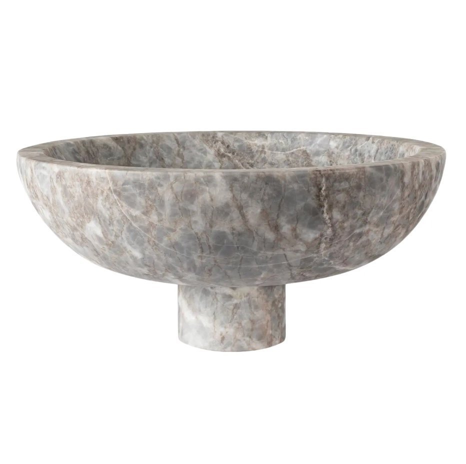 Italian marble fruit bowl