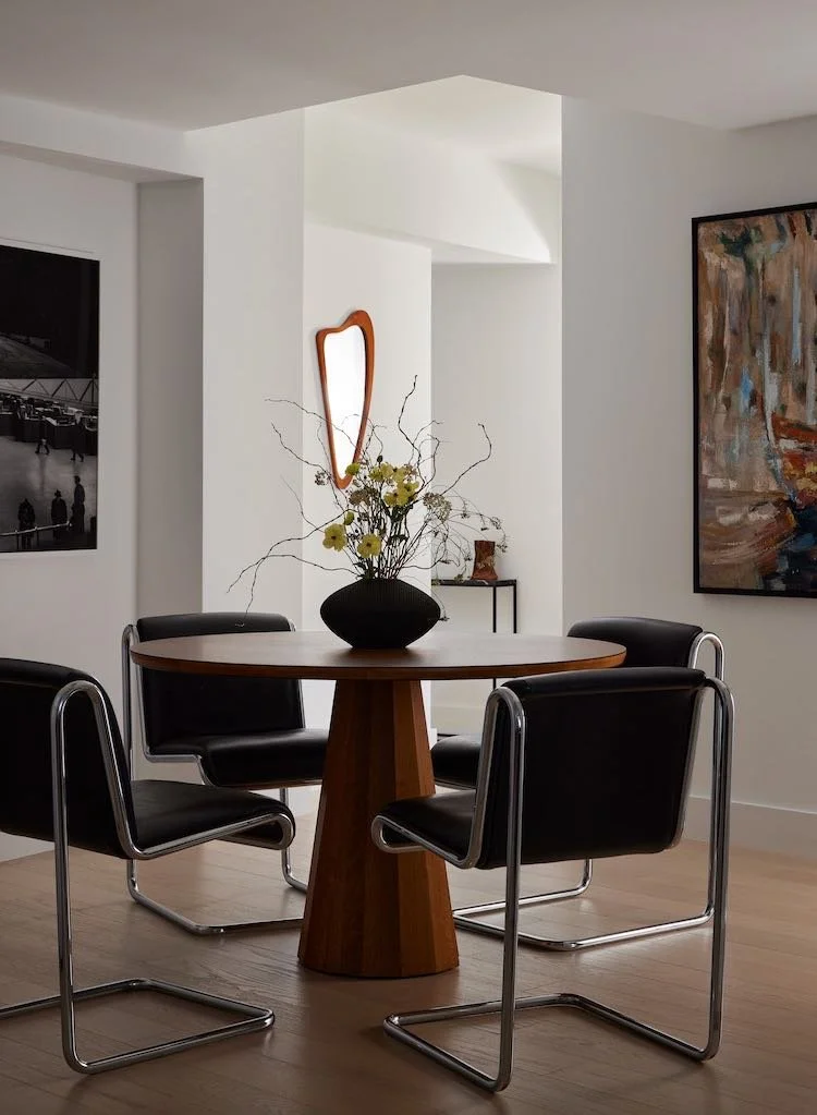 New York luxury modern interior design dining space