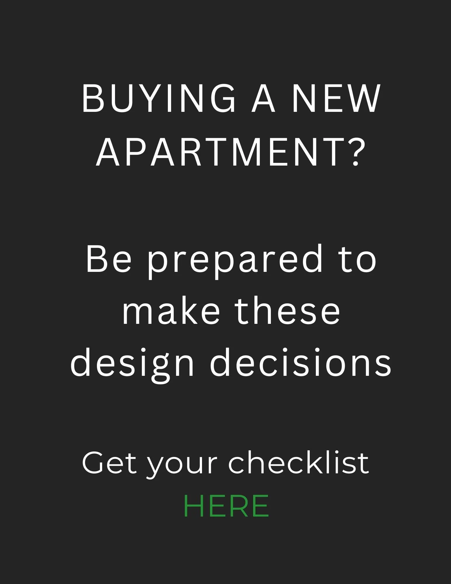 New apartment design guide