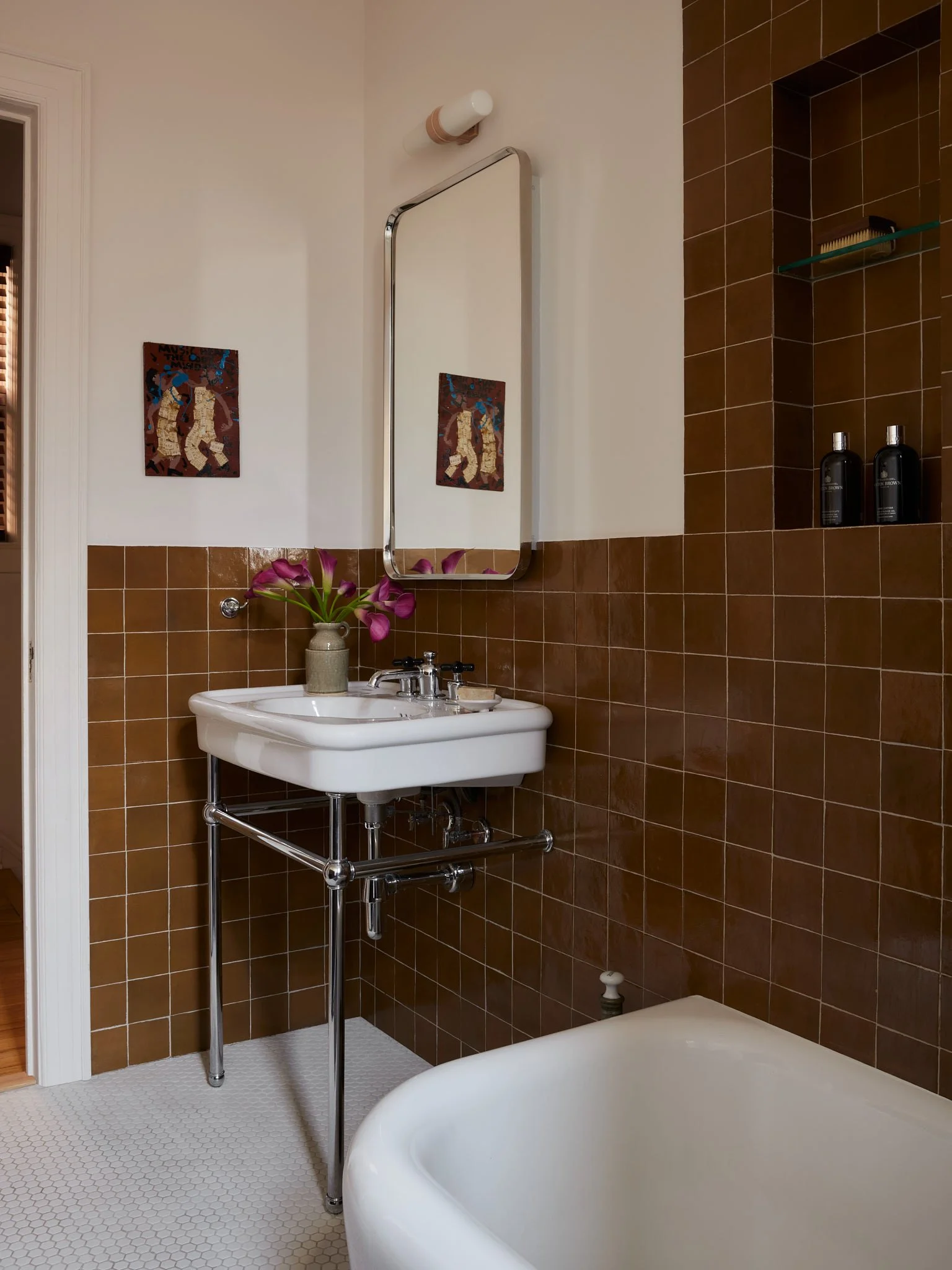 Prewar style renovated bathroom NYC